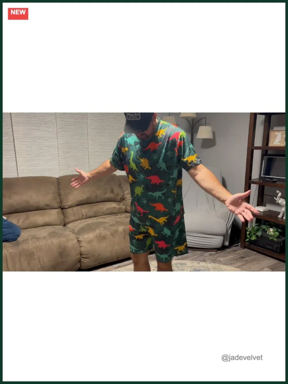 Men's Short Sleeve Pajama Set 2 Piece Summer Lounge Set V-Neck